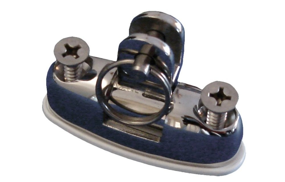 Allpa RVS dekfitting met schroeven borstbout en nylon voet