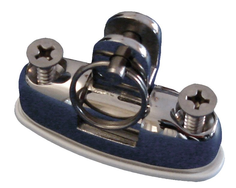 Allpa RVS dekfitting met schroeven borstbout en nylon voet