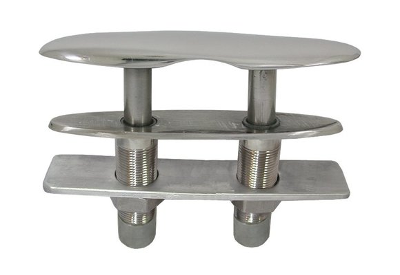 Allpa RVS Verzinkbare klamp  A=108mm  B=28mm  C=50mm  D=45mm  E=19mm  F=19mm