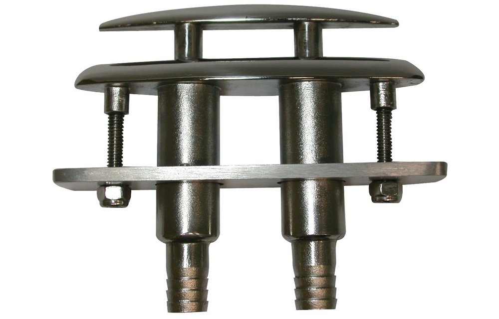 Allpa RVS Verzinkbare klamp (compleet met plastic adapter voor waterafvoer)