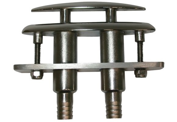 Allpa RVS Verzinkbare klamp (compleet met plastic adapter voor waterafvoer)