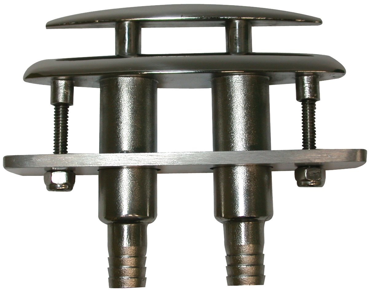 Allpa RVS Verzinkbare klamp (compleet met plastic adapter voor waterafvoer)