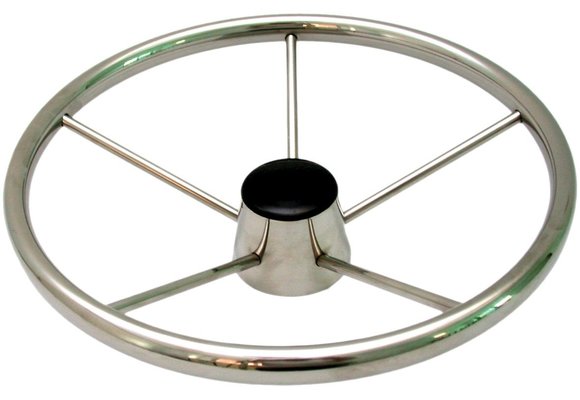 5-Spaaks stuurwiel Model RVS  394mm