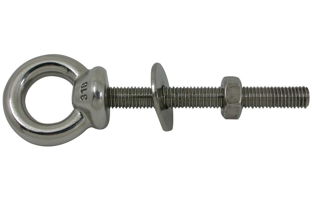 Allpa RVS ringbout (schroefoog) A=120mm B=12mm C=56mm D=177mm