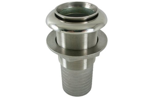 RVS uitlaat huiddoorvoer met terugslagklep