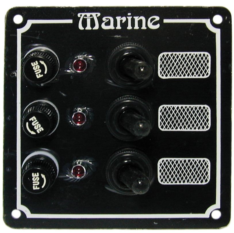 Allpa Aluminium schakelpaneel 12V verticaal