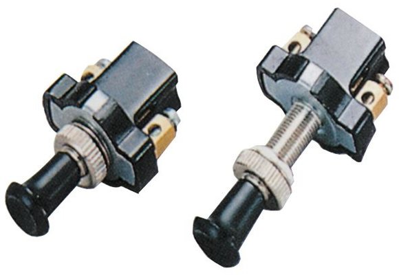 Allpa Trek- / Drukschakelaar ON/OFF  5A  L=20mm  boorgat Ø8mm