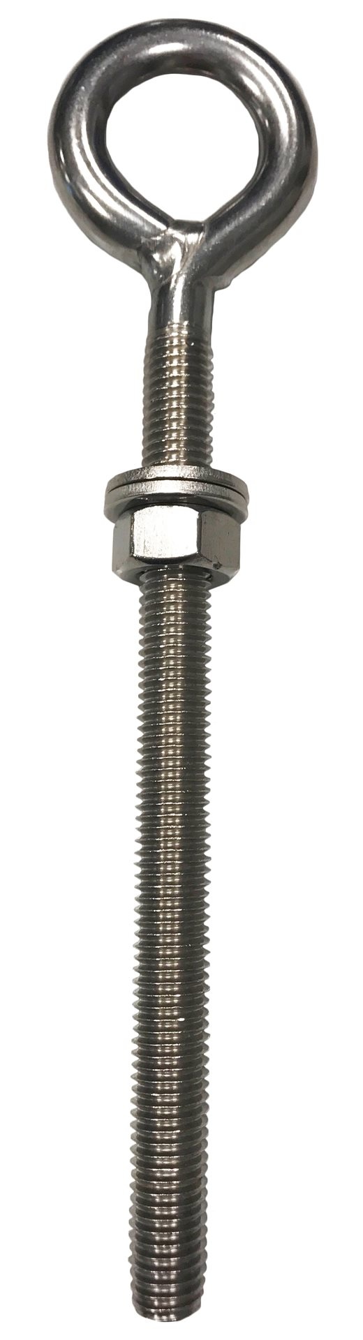 Allpa RVS ringbout (schroefoog) met vaste ring M-6  L=60mm