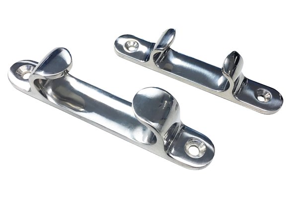 Allpa RVS Verhaalklamp  L=110mm  max. lijn Ø13mm  boegmontage (prijs per paar)