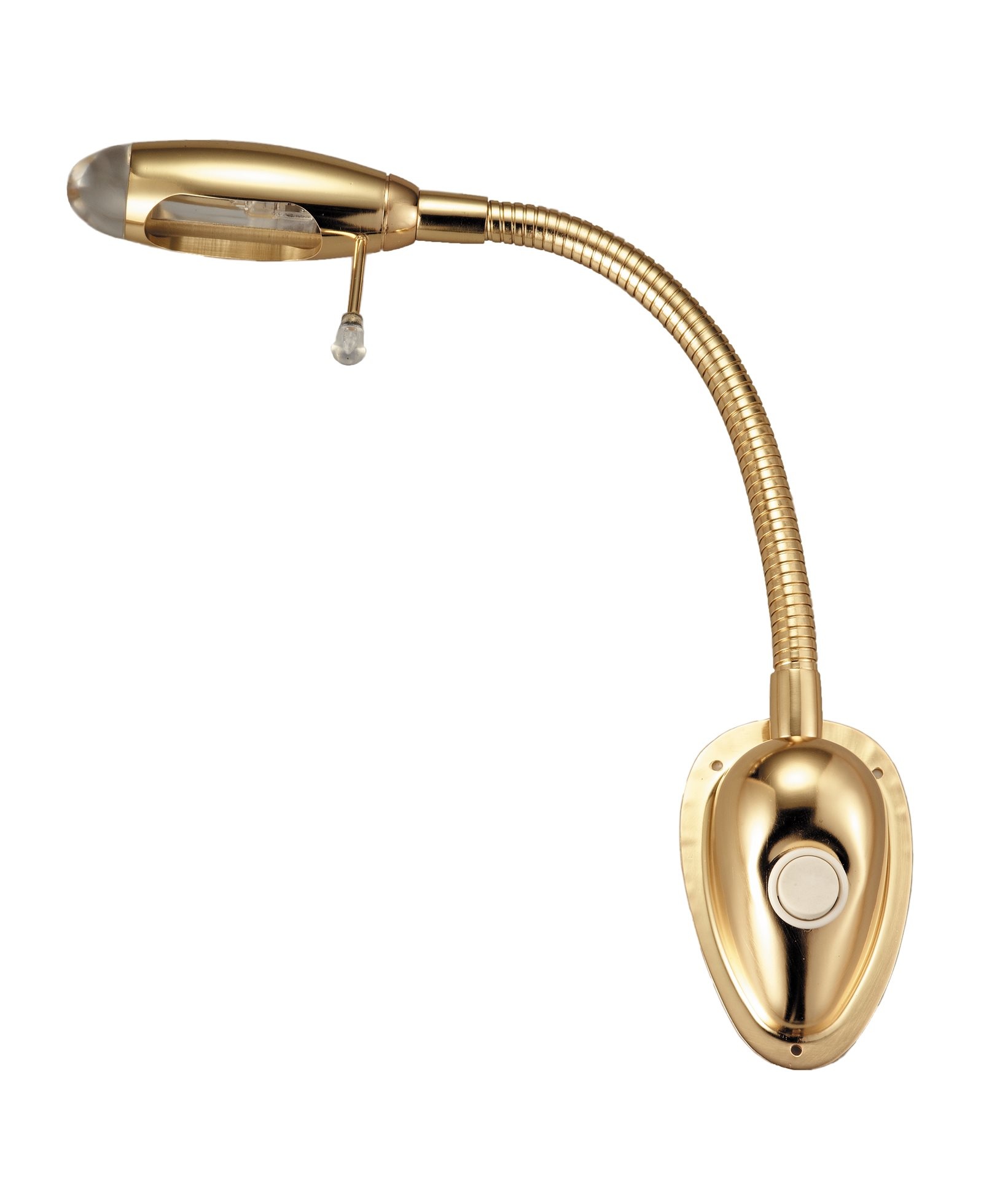 Kaartleeslamp L=279.4mm Messing 12V/10W