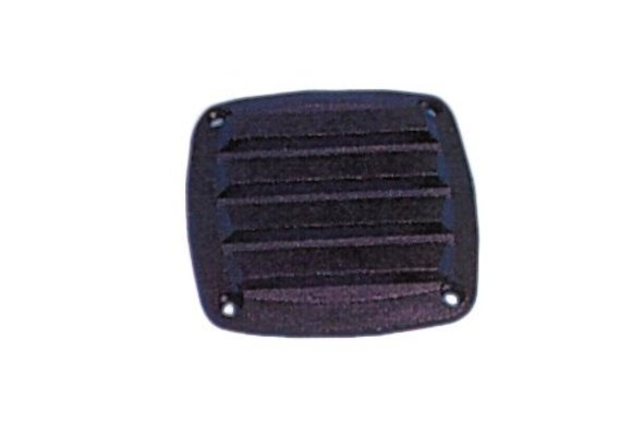 Allpa Kunststof Ventilatierooster  85x85mm  zwart