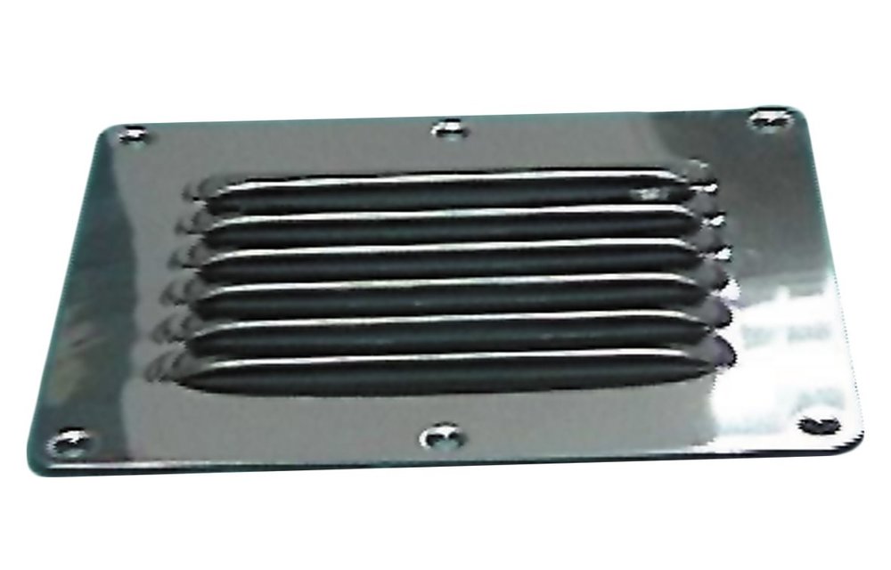 Allpa RVS Ventilatierooster Louvre 127x115mm