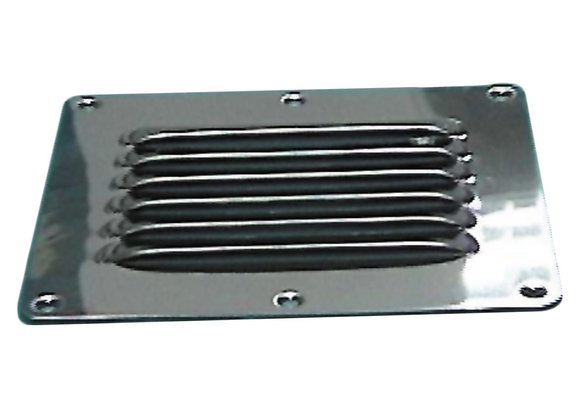 Allpa RVS Ventilatierooster Louvre 127x115mm