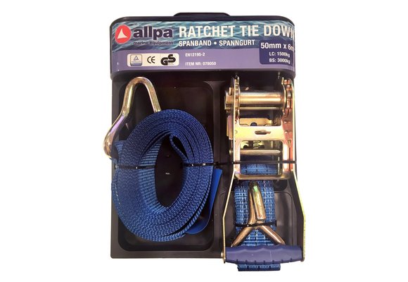 Allpa trailer spanband met ratelspanner