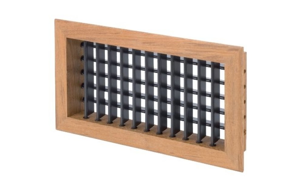 Allpa Teak luchtuitstroomrooster  203 x 102mm