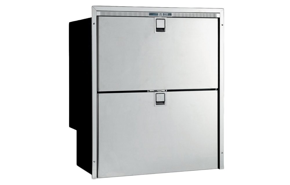 Allpa RVS inbouwkoellade Sea Drawer model DW180RFX 80l + 64l 12/24V int. compressor