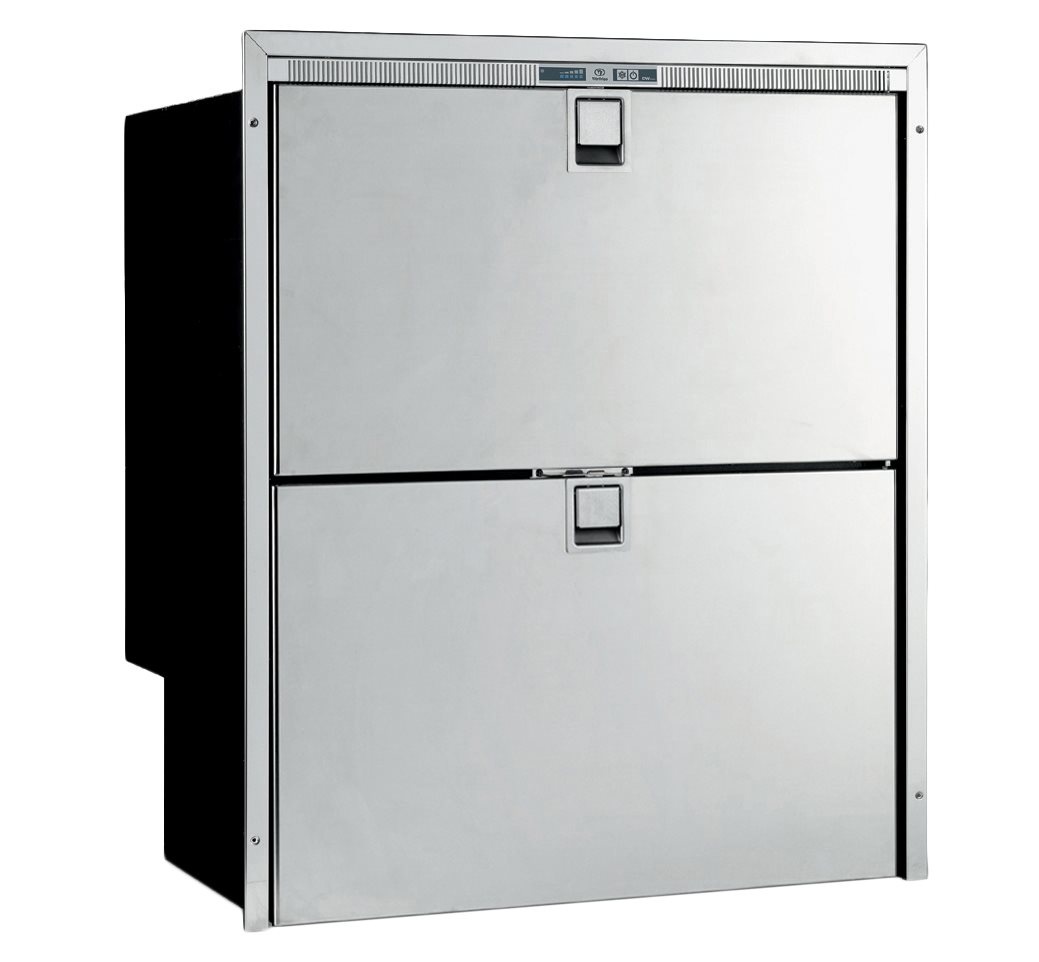 Allpa RVS inbouwkoellade Sea Drawer model DW180RFX  80l + 64l  12/24V  int. compressor
