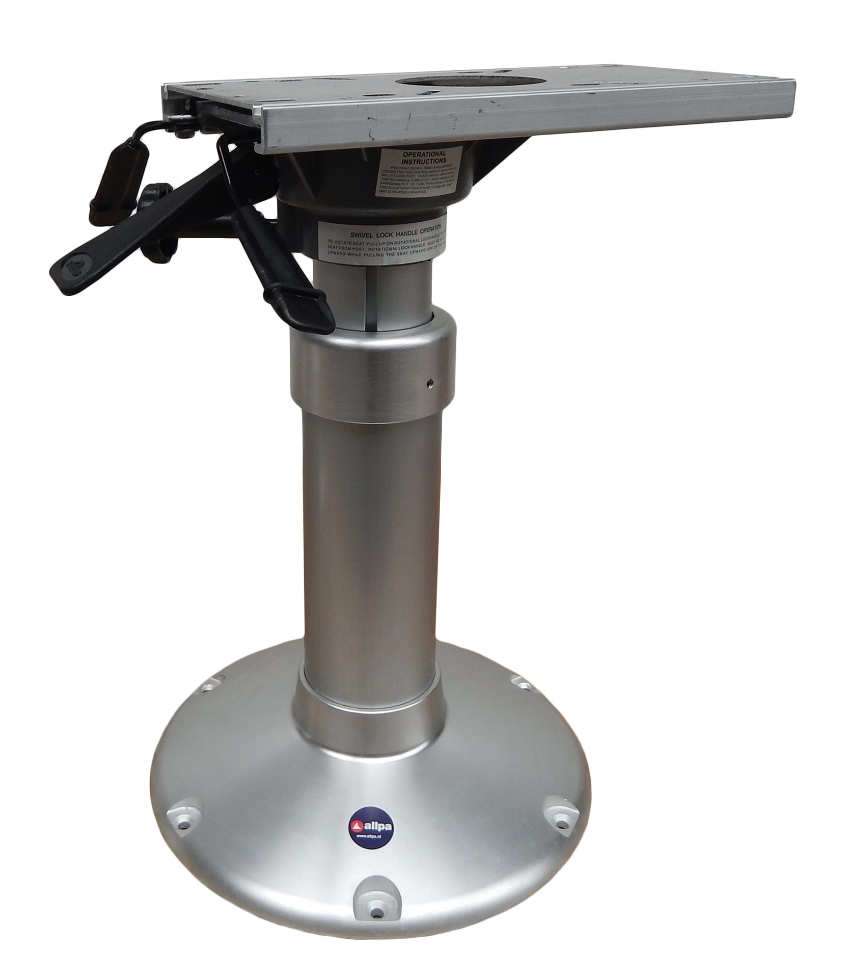 Stoelpoot met slede; verstelbaar 42-58cm