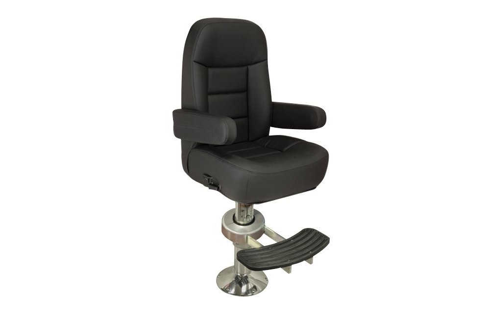 Allpa Stuurstoel model Mariner de Luxe  zwart/antraciet vinyl