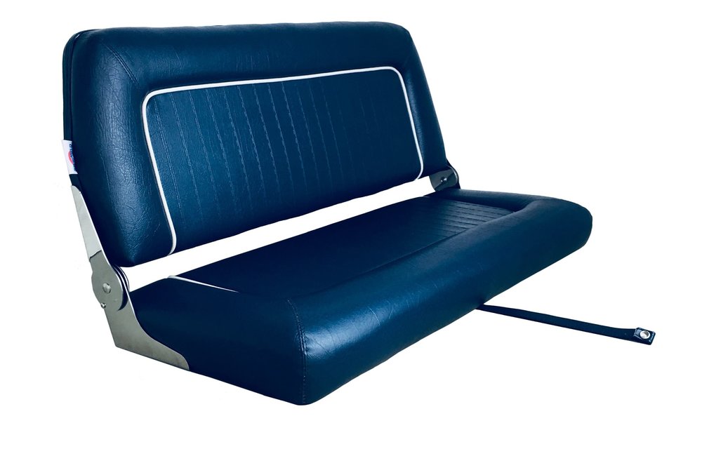 Allpa Stuurstoel model Coach de Luxe Twin navy; 51cm(D)*94cm(B)*44cm(H).