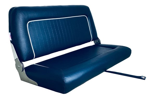Allpa Stuurstoel model Coach de Luxe Twin navy; 51cm(D)*94cm(B)*44cm(H).