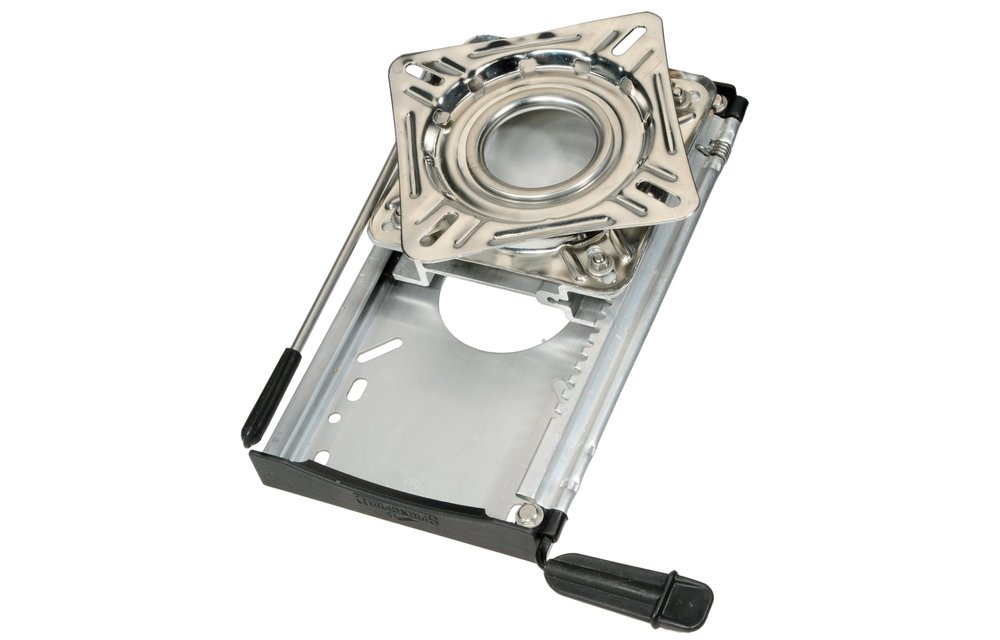Allpa RVS Draaiplateau met aluminium slede (12-standen)