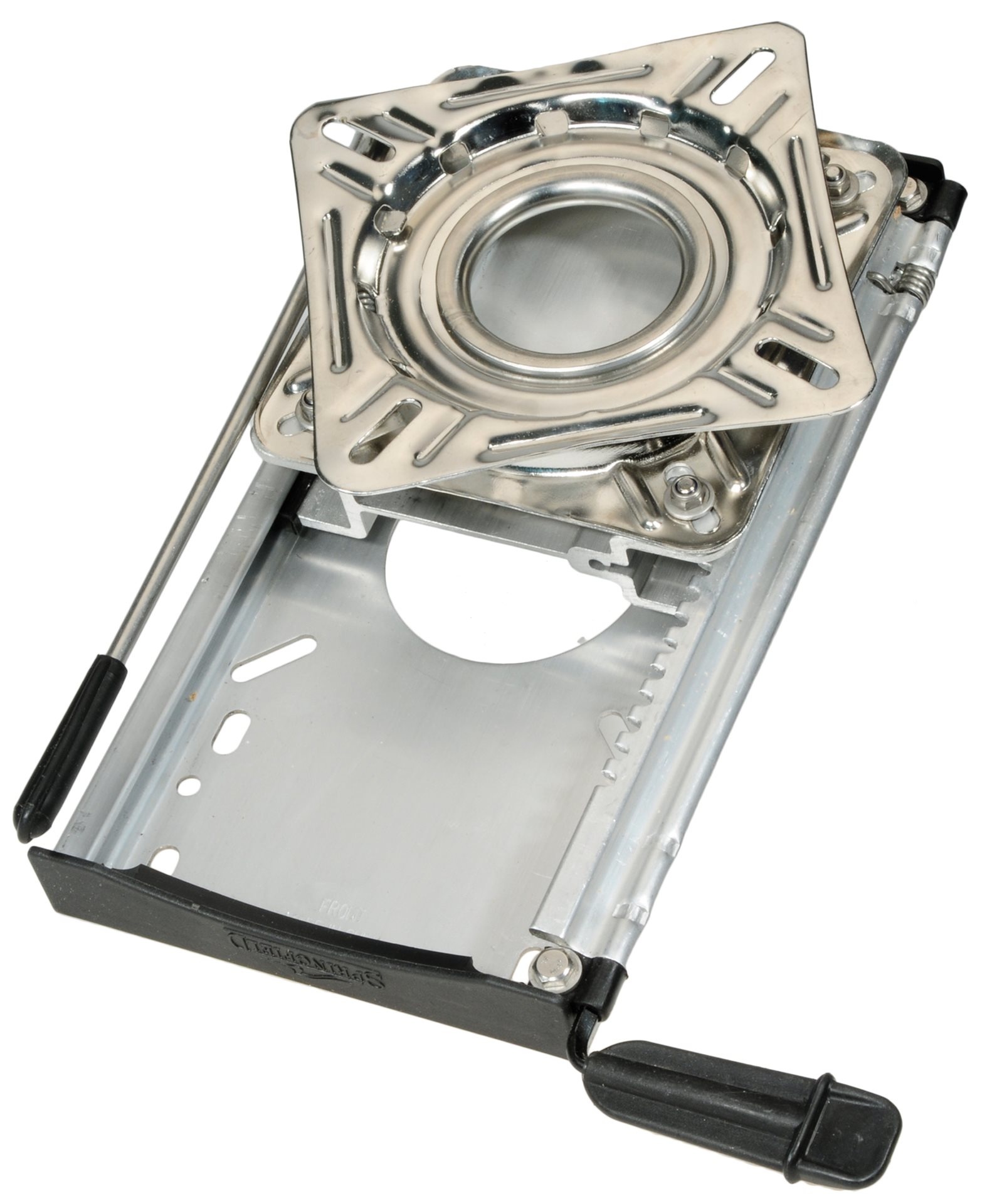 Allpa RVS Draaiplateau met aluminium slede (12-standen)