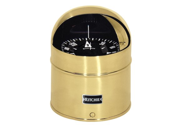 Ritchie Kompas model Globemaster D-615-X  12/24/32V  opbouw  Ø152 4mm / 2 of 5º  messing (motor)