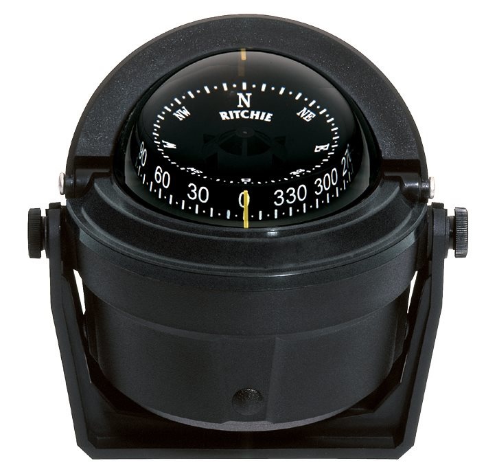 Ritchie Kompas model Voyager B-81  12V  beugelkompas  roos Ø76 2mm / 5º  zwart