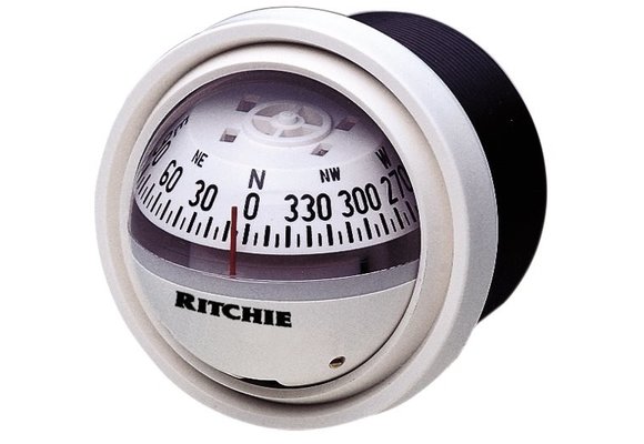 Ritchie Kompas model Explorer V-57W.2  12V  dashboardkompas  roos Ø69 9mm / 5º  wit