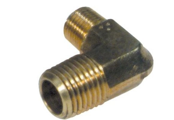 Sierra Brandstoftankfitting messing 90° 1/4 NPT male/male