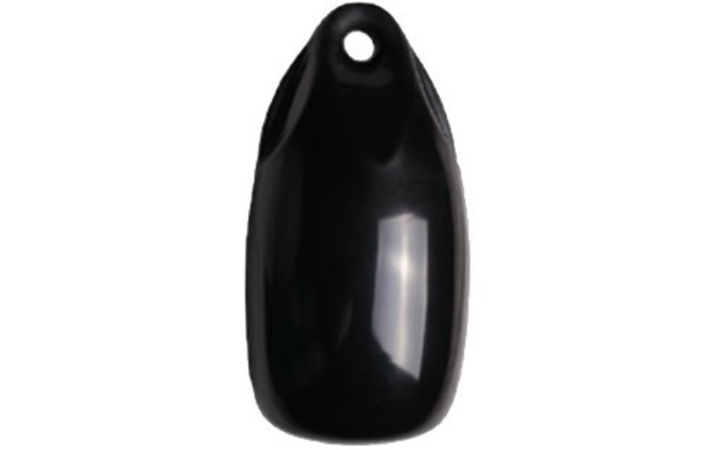 Allpa Fender druppelmodel Dumpy Ø180mm L=360mm zwart (maat 2) (opblaasbaar met kogelventiel)
