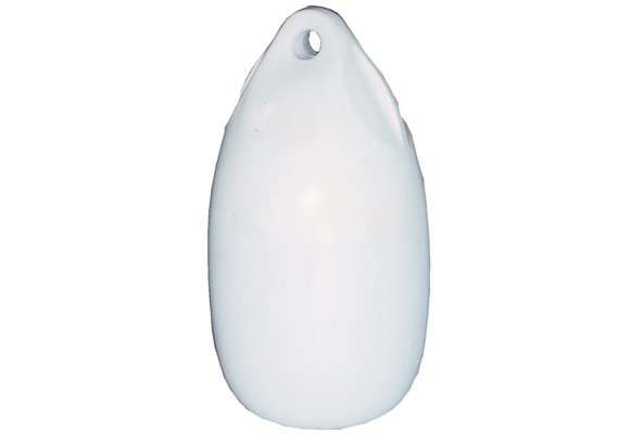 Allpa Fender druppelmodel Dumpy  Ø180mm  L=360mm  wit (maat 2) (opblaasbaar met kogelventiel)