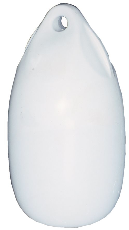Allpa Fender druppelmodel Dumpy Ø180mm L=360mm wit (maat 2) (opblaasbaar met kogelventiel)