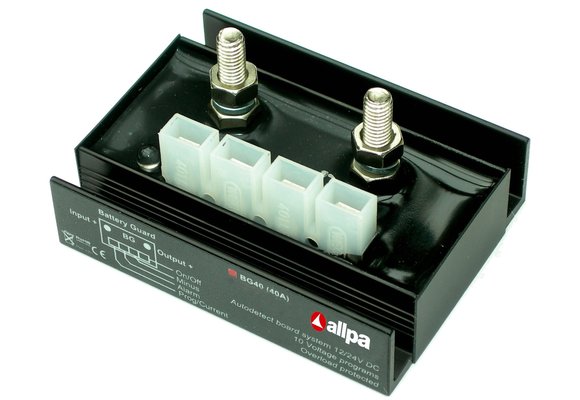 Allpa Battery Guard model BG-40  12 / 24V  max. belasting 40-45A  piekstroom 120A@12V