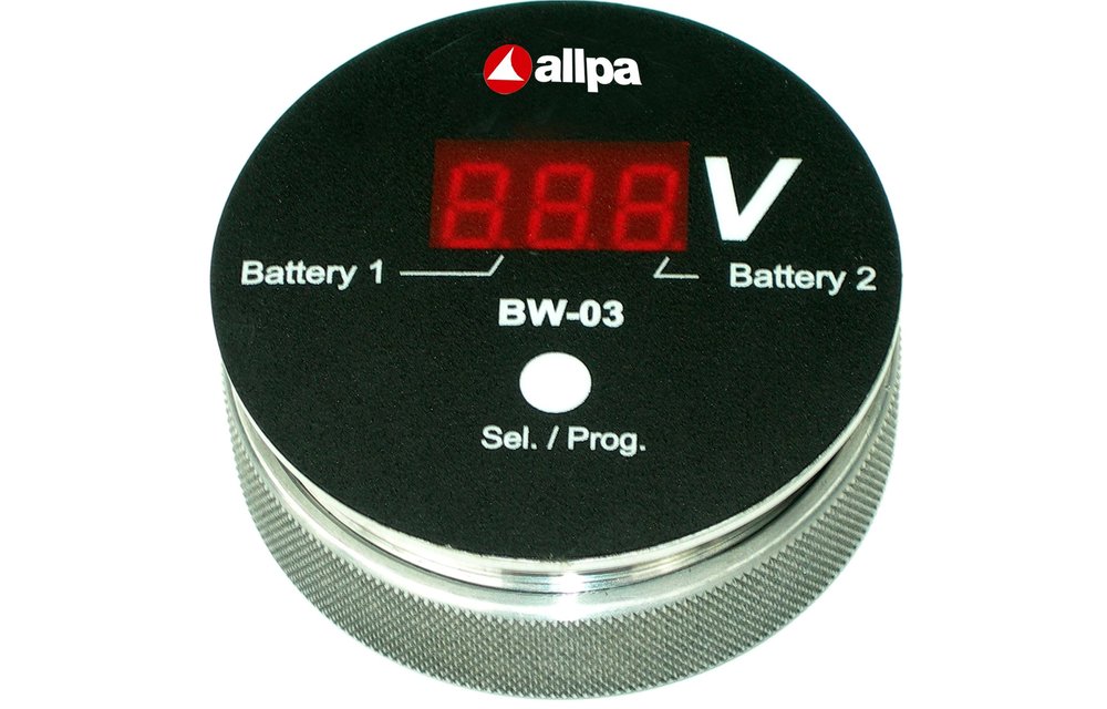 Allpa Battery watch monitor BW-03 slimme spanningsmeter voor meerdere Accu's display: rood