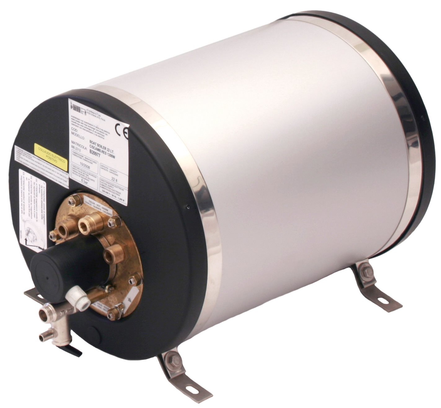 Allpa Aluminium scheepsboiler 1200W / 22l rond model gewicht 14kg