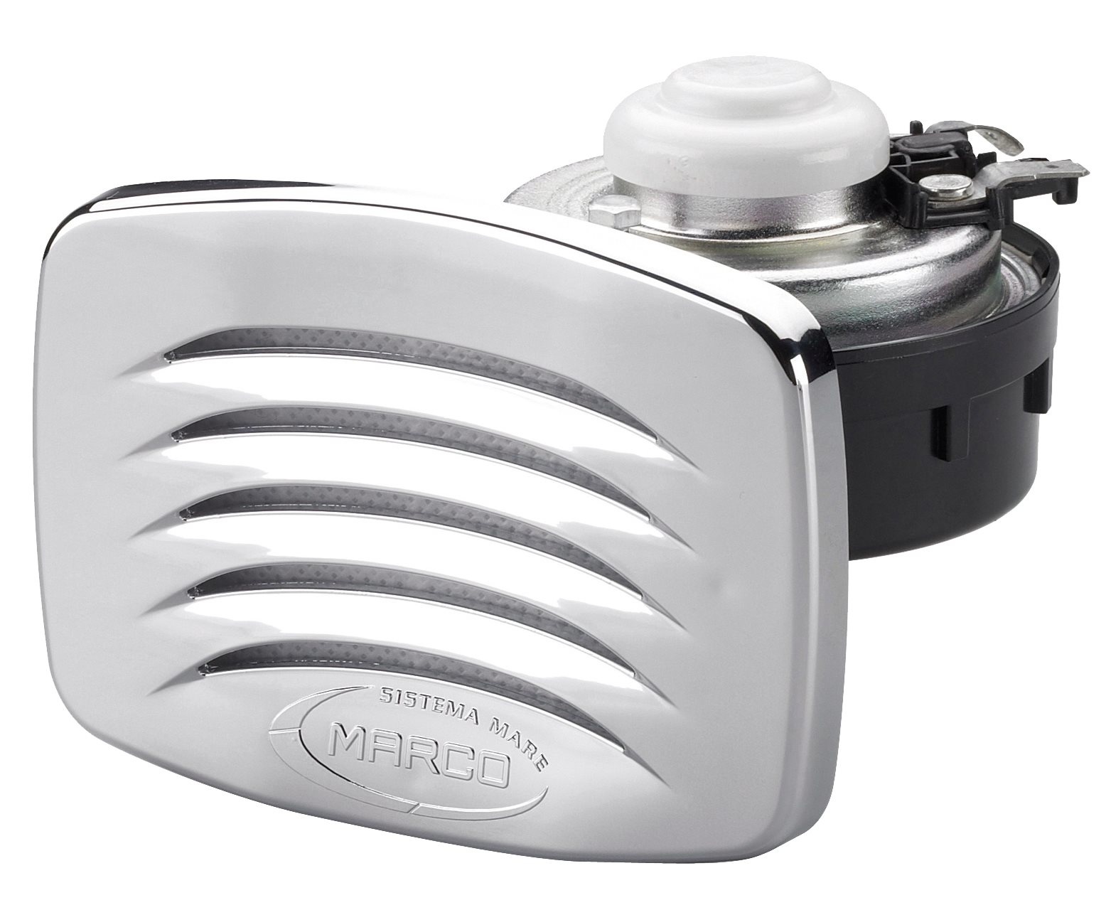 Marco inbouw scheepshoorn met chromen gril