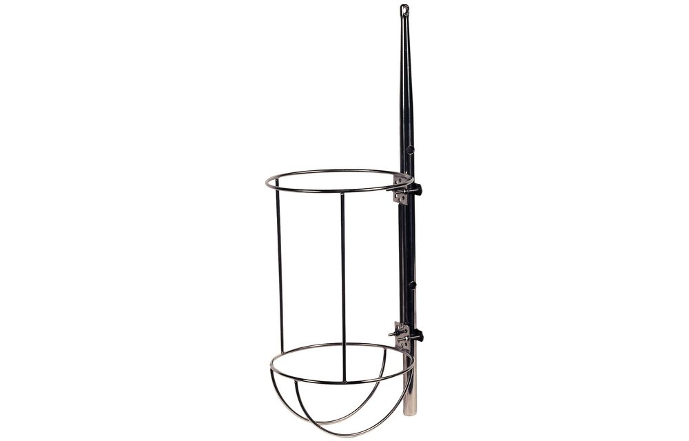 Allpa RVS Fenderhouder  recht model voor 1 stootwil  A=320mm  B=585mm (Majoni 6)