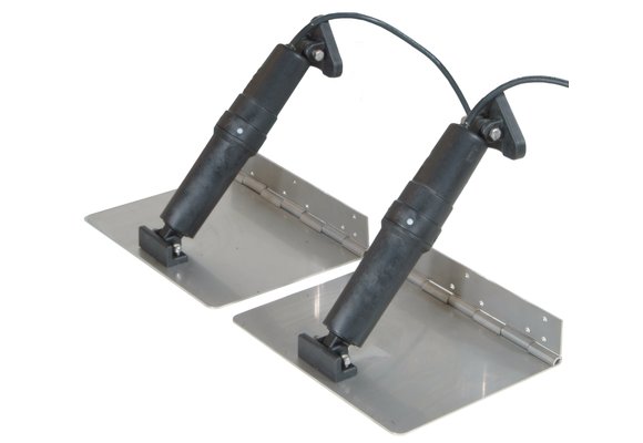 Elektrische trim tab set  9x30  12V (boot 30'-50'/9-15m) incl. bedienpaneel (double rocker switch)