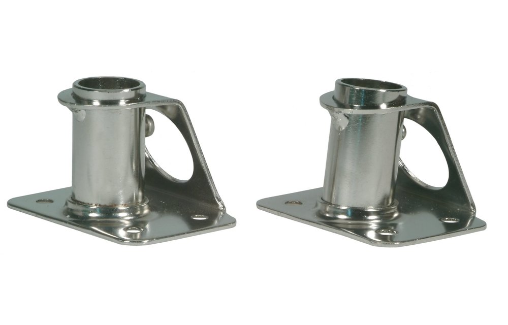 Allpa RVS scepterpot 90° voetplaat L=65mm B=70-90mm Ø25mm