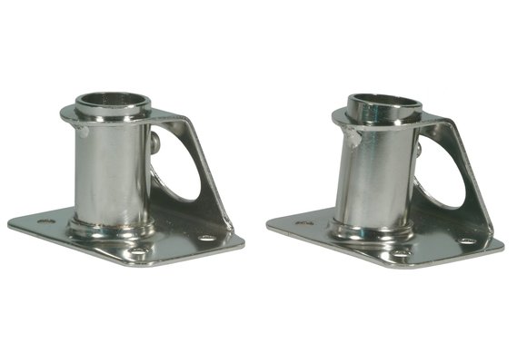 Allpa RVS scepterpot 90°  voetplaat L=65mm  B=70-90mm  Ø25mm