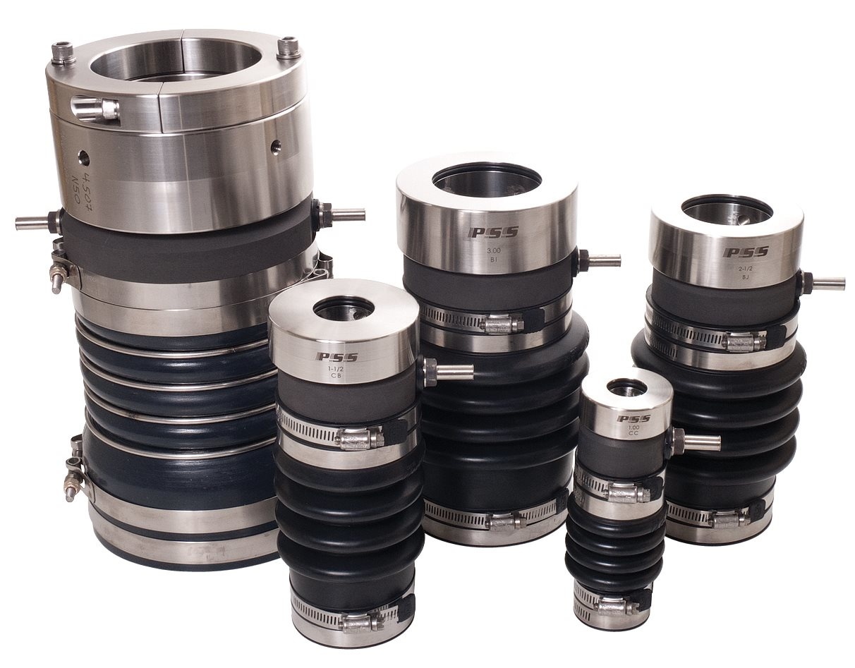Allpa PSS Axiaal-afdichting  voor schroefas Ø30mm  koker 1-3/4 (Ø44 5mm)  L=6-1/4 (Ø158mm)