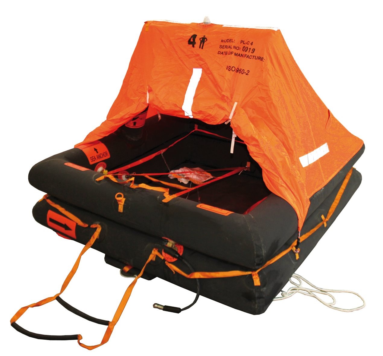 Allpa Coastal Reddingsvlot ISO 9650-2  4-persoons  in container