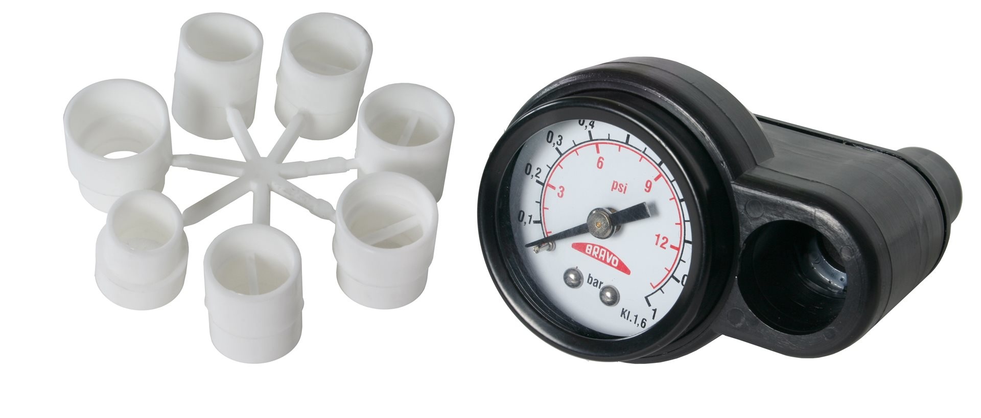 Allpa Manometer voor artikel 026004 & 026006 (inclusief adapter set)