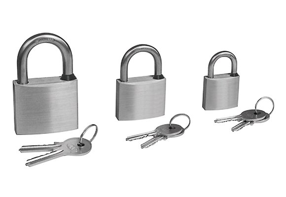 Allpa RVS Hangslot met RVS beugel  afmetingen 50x40mm