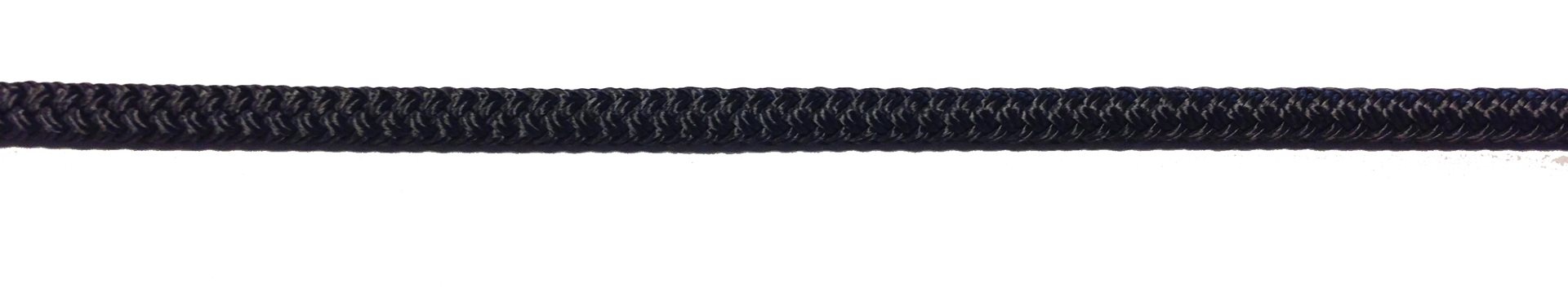 Allpa 16-Voudig gevlochten landvast met handgemaakte oogsplits 8mm  zwart  L=6,5Mtr