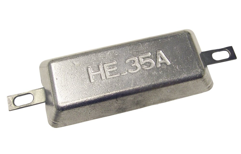 Navalloy European Style Hull Anode; 210mm x 95mm