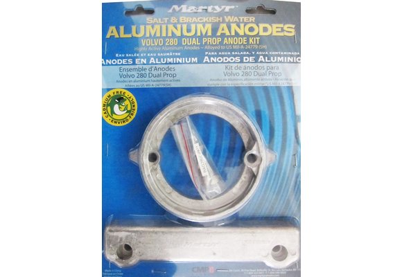 Allpa Aluminium Anode kit Volvo 280 Dual Prop