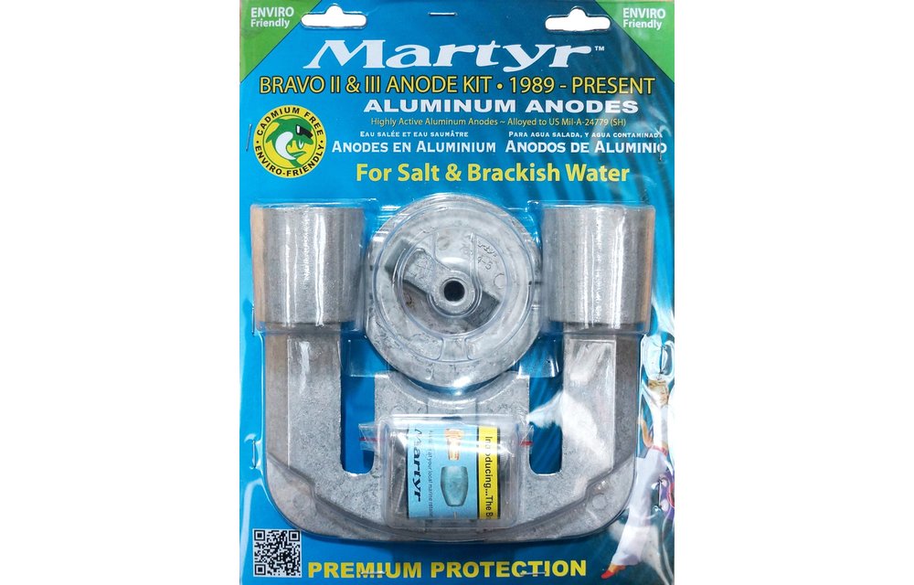 Allpa Aluminium Anode kit Bravo-2 & 3 (1989)